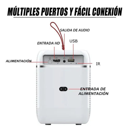 T6 Max Smart LCD Projector Portabile