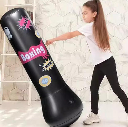 Inflatable punching bag