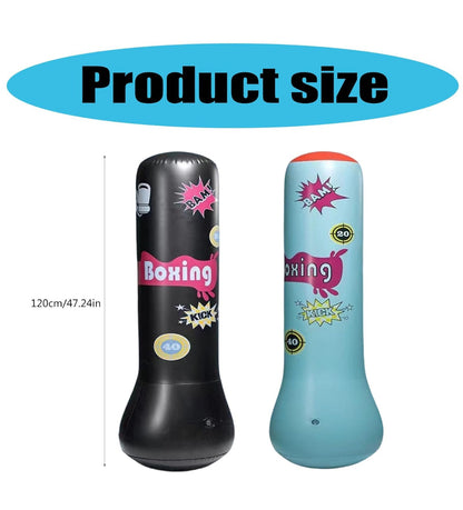 Inflatable punching bag