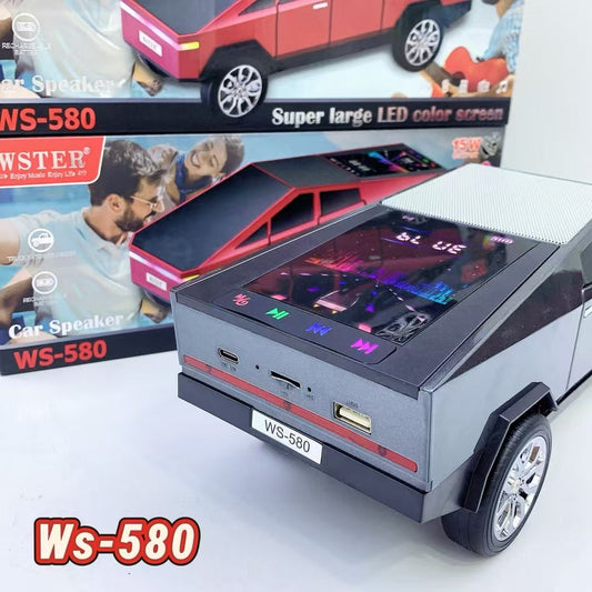WS-580 Portable Car-Shaped Rechargeable Bluetooth Speaker