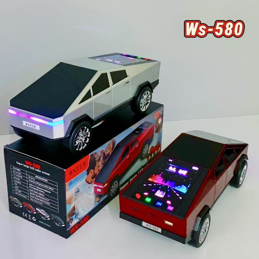 WS-580 Portable Car-Shaped Rechargeable Bluetooth Speaker