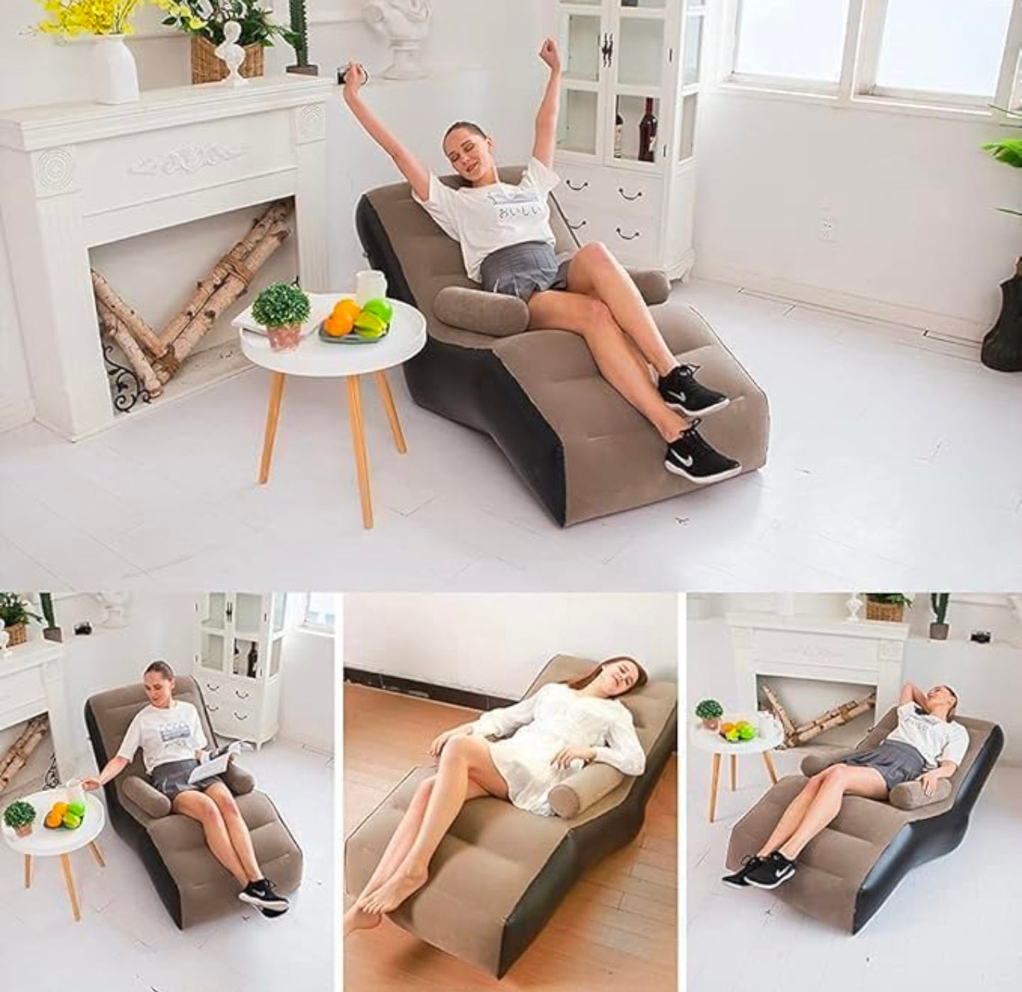 Inflatable sofa single bed