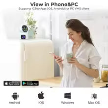 V380 Dual Lens 360° Wifi Camera
