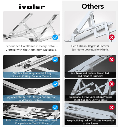 E+ FOLDING BRACKET LAPTOP STAND