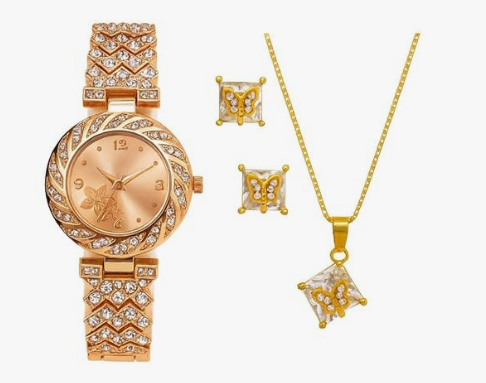 E+ WOMEN WATCH WITH NECKLES