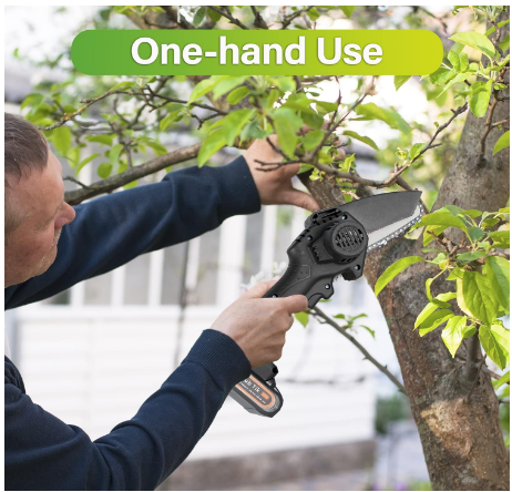 E+ MINI ELECTRIC CHAINSAW CORDLESS MACHINE