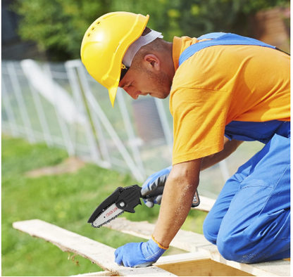 E+ MINI ELECTRIC CHAINSAW CORDLESS MACHINE