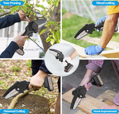 E+ MINI ELECTRIC CHAINSAW CORDLESS MACHINE