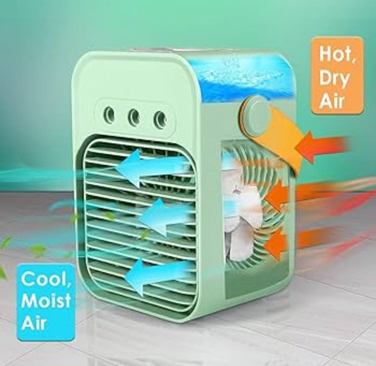 Portable spray fan
