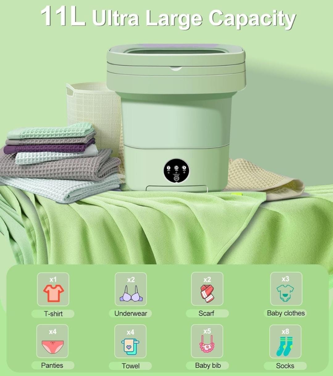 Mini portable washing machine