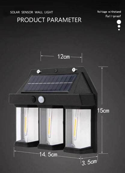 Solar interaction wall lamp