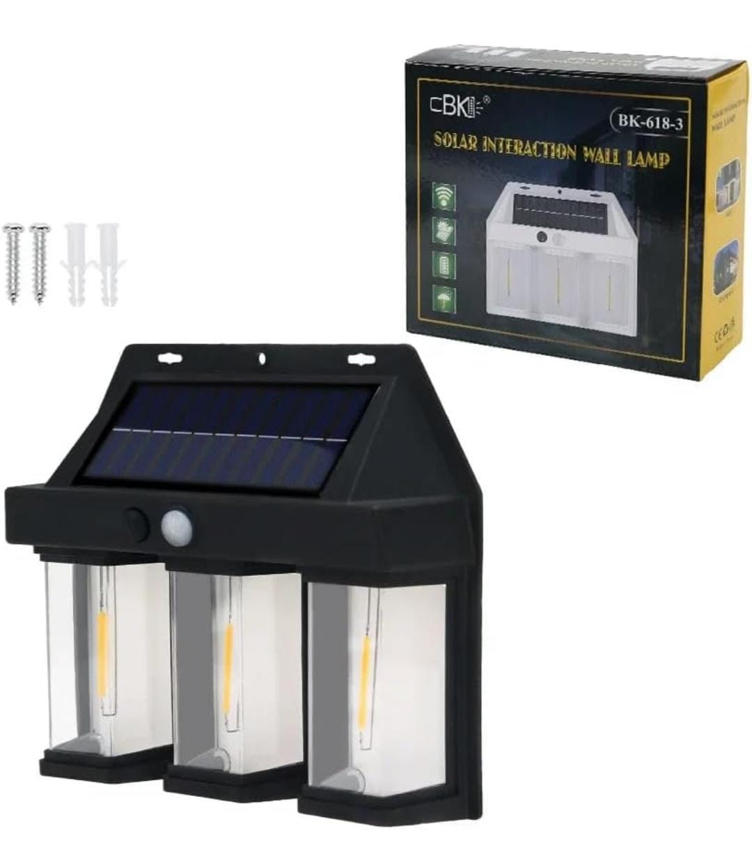 Solar interaction wall lamp