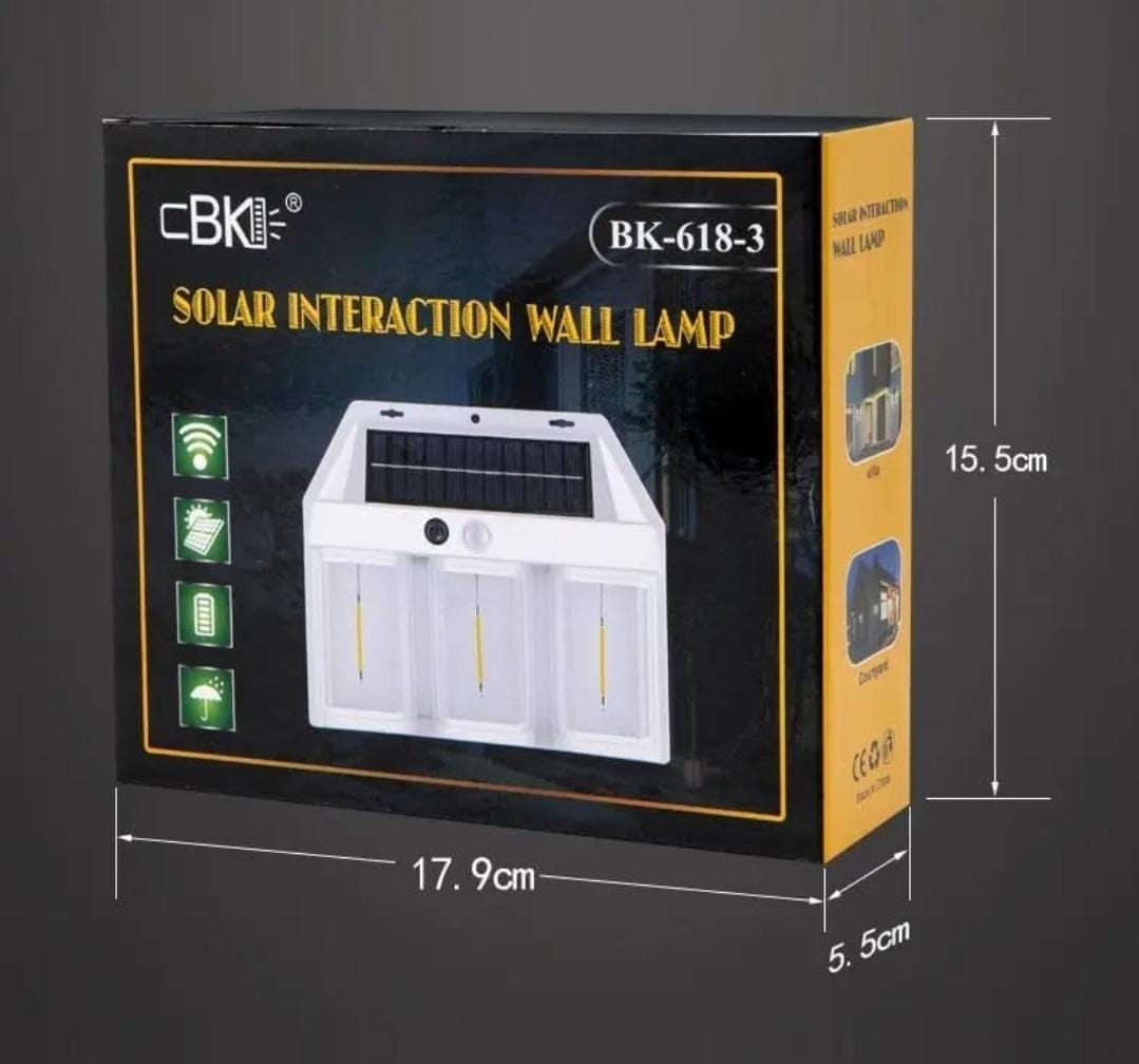 Solar interaction wall lamp