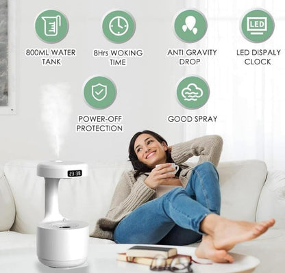 Anti-Gravity Water Droplet Humidifier