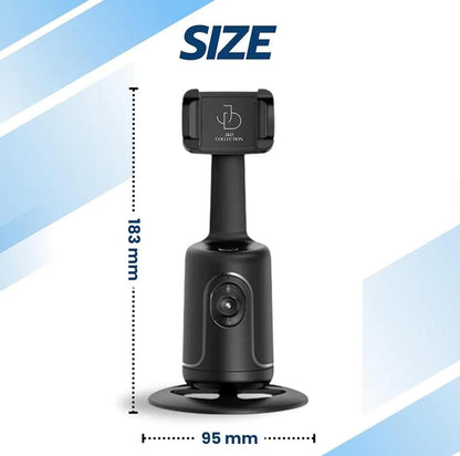 Auto face tracking selfie stick tripod