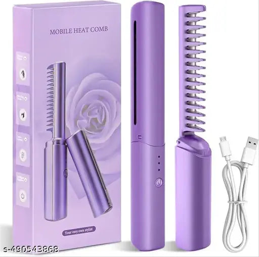 Rechargeable Hot Comb hair straightener