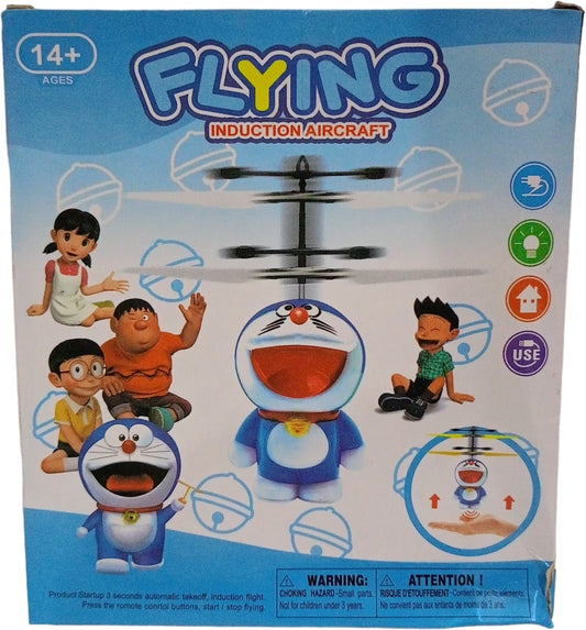 Flying induction aircraft toy