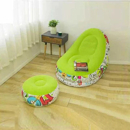 Inflatable Chair with Footstool