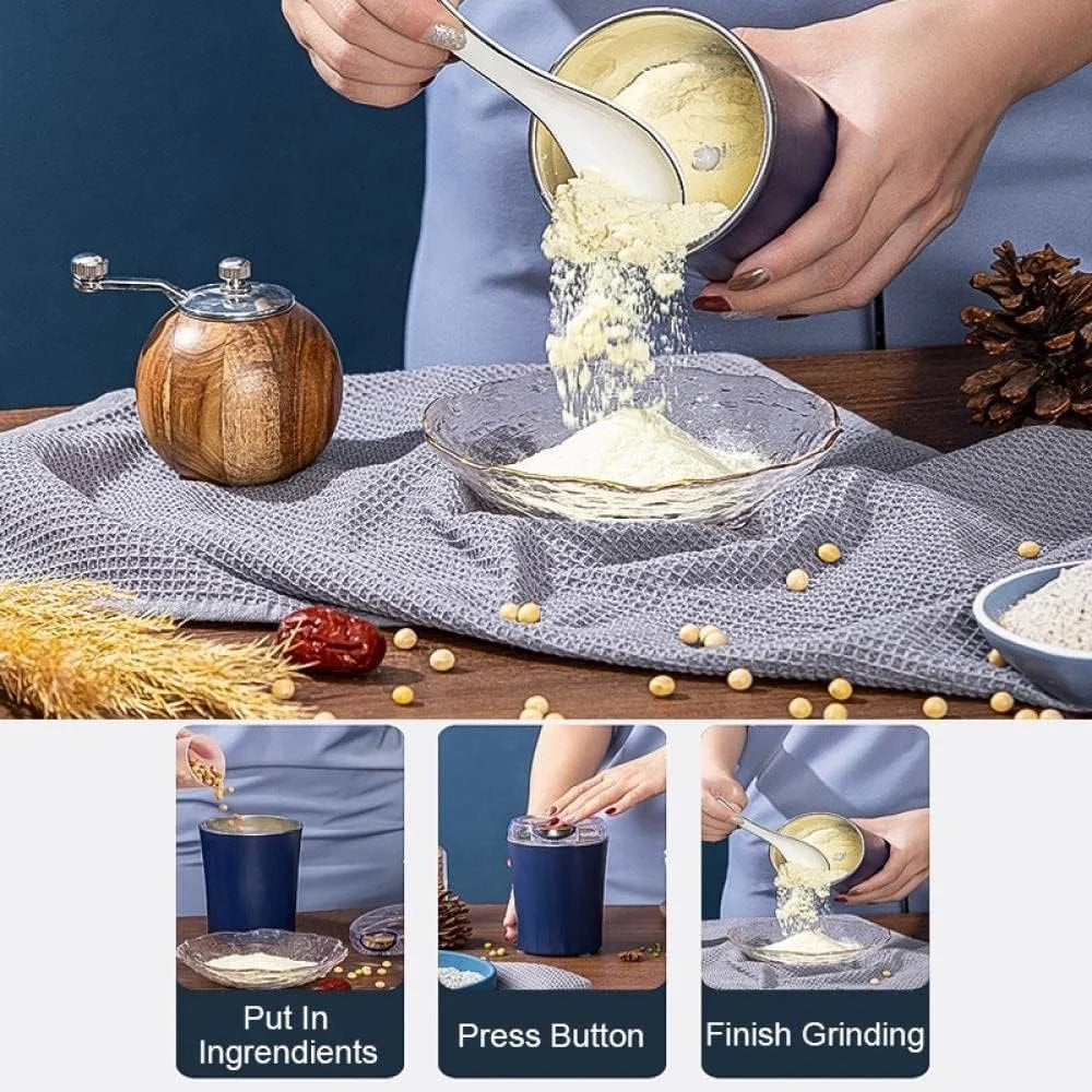 4 inch Portable Electric Spice Coffee Grinder