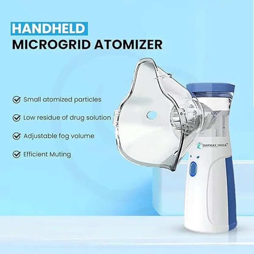 Portable Nebulizer for Adults,Kids for Breathing Problem White-Blue Nebulizer