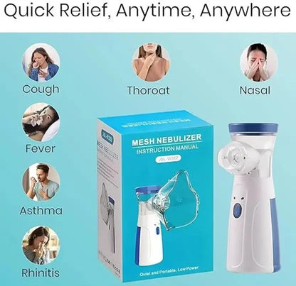 Portable Nebulizer for Adults,Kids for Breathing Problem White-Blue Nebulizer
