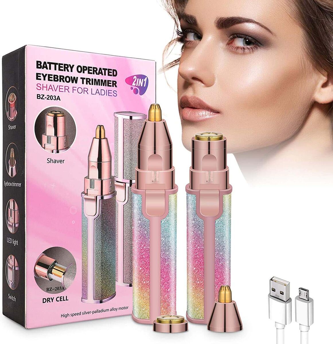 HX-203B Blawless Battery Operated Eyebrow Trimmer Shaver, For Trimming