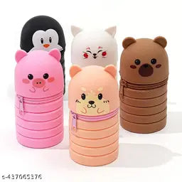 Pencil Case Telescopic Container Art Plastic Pencil Box